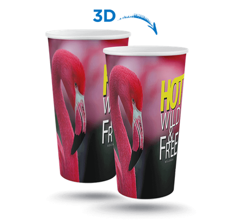 لیوان پلاستیکی 3 بعدی مدل 3D Ruby Cup برند تیتیز پلاستیک ترکیه در 2 طرح مختلف _ شناسه کالا : AP-9053