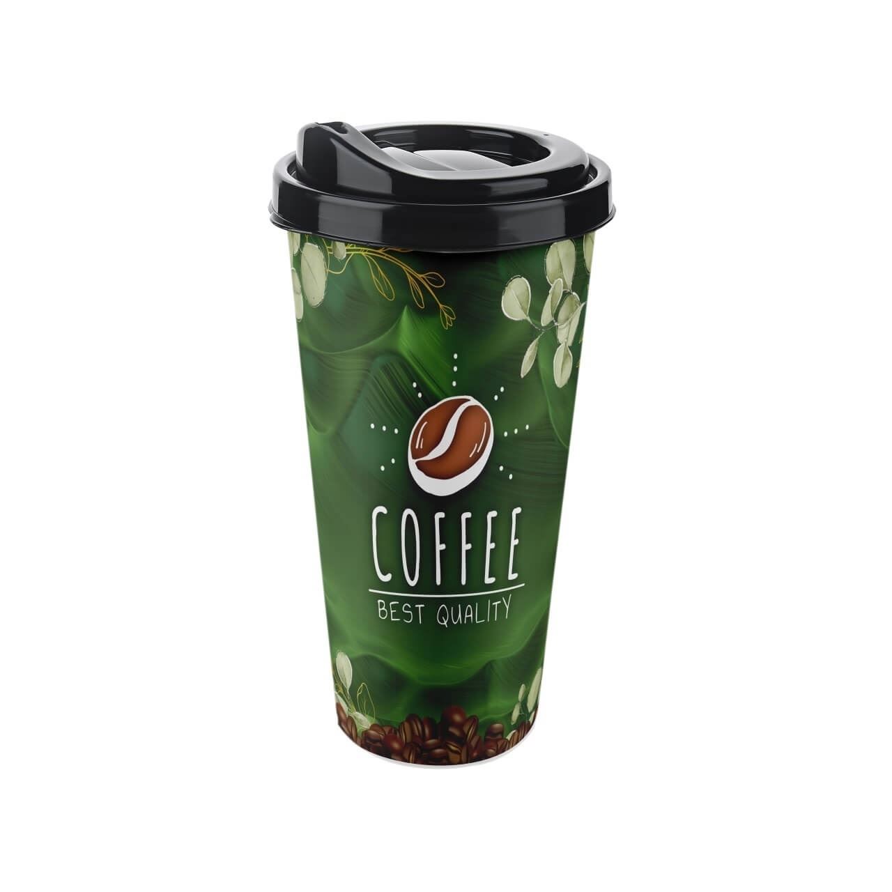 لیوان کافی سایز بزرگ مدل Big Coffee Cup با حجم ۶۵۰ml برند تیتیز پلاستیک ترکیه در 4 طرح مختلف _ شناسه کالا : AP_9220