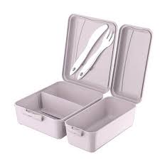 ظرف غذا ۲ تیکه مدل TakeAway Lunch Box Set برند تیتیز پلاستیک ترکیه در ۳ رنگ مختلف _ شناسه کالا : AP_9082