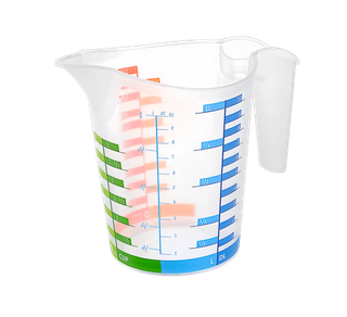 پیمانه اندازه گیری مدل Measuring Cup برند تیتیز پلاستیک ترکیه در 2 سایز مختلف _ شناسه کالا سایز بزرگ و کوچک به ترتیب : AP_9060 و AP_9059