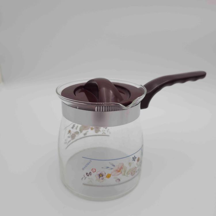 شیرجوش و قهوه جوش پیرکس شعله مستقیم با حجم ۸۰۰ml مدل coffee & tea pot برند songsun چین _ شناسه کالا : F902B