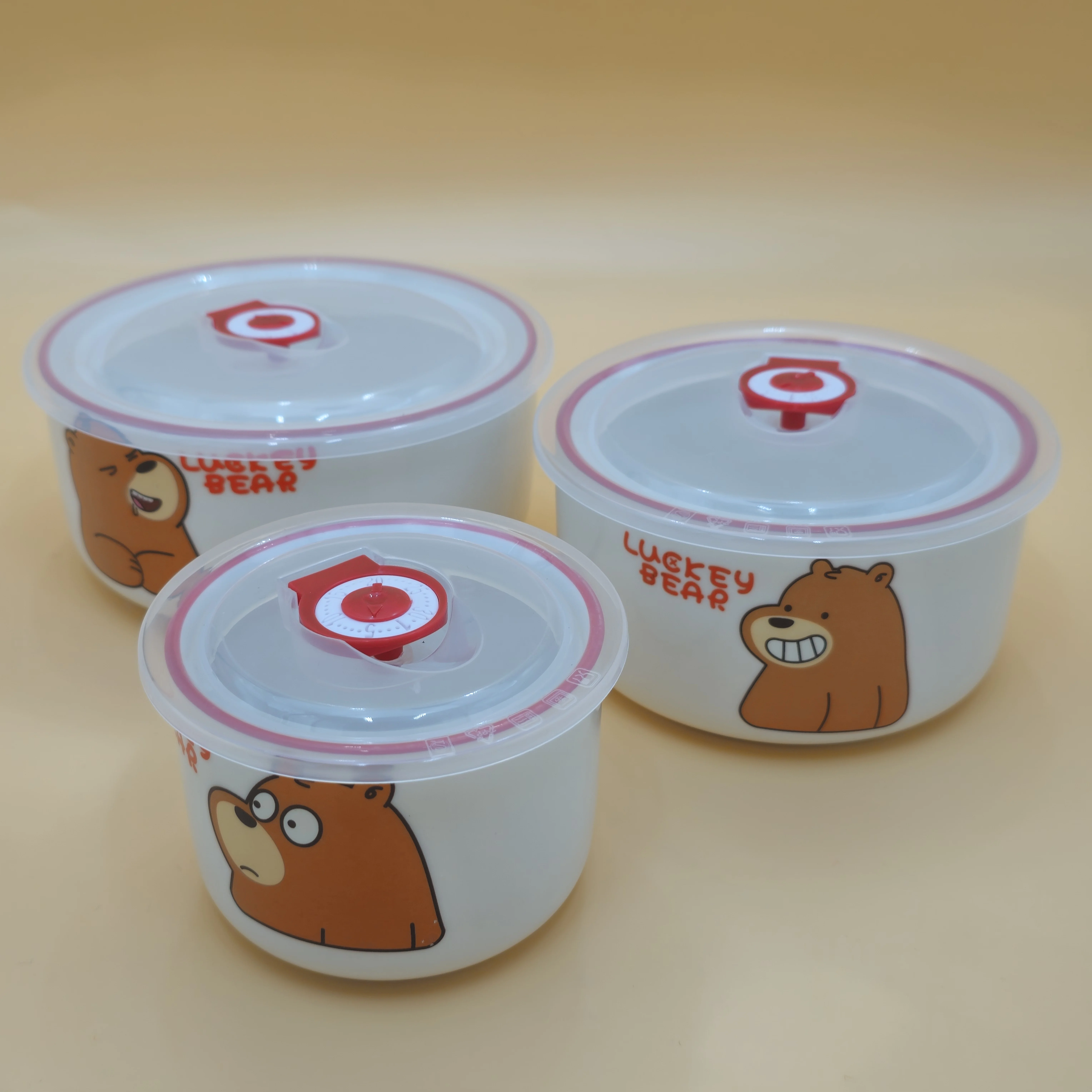 ست 3 تایی (3 سایز متفاوت) ظرف نگهدارنده سرامیکی ساخت چین