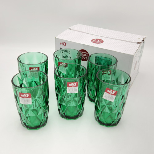 لیوان مدل Grace Emerald Tumbler برند deli glass چین _ شناسه کالا : KB155BG