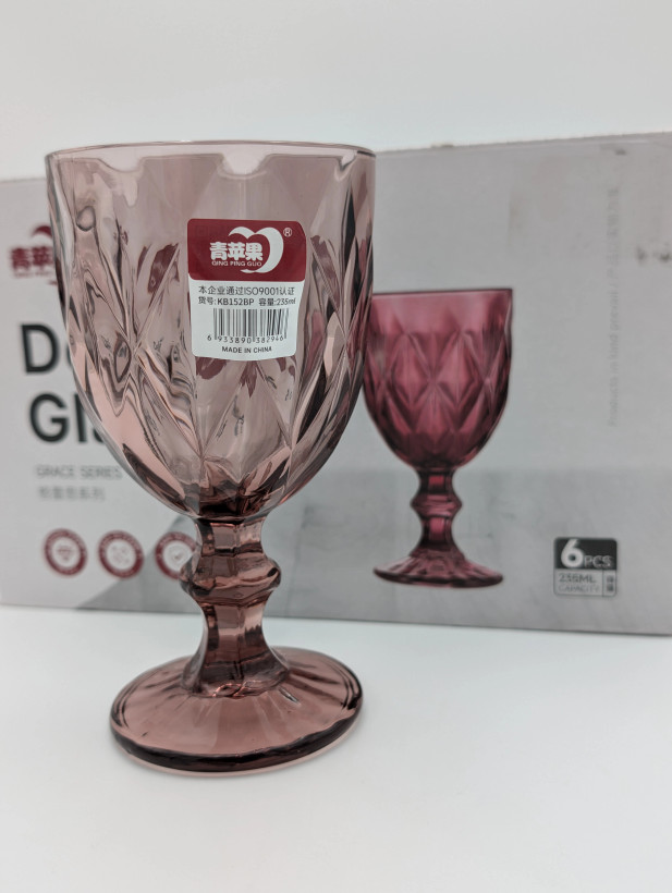 گیلاس شراب خوری مدل Grace برند دلی گلس چین _ شناسه کالا : DSKB152
