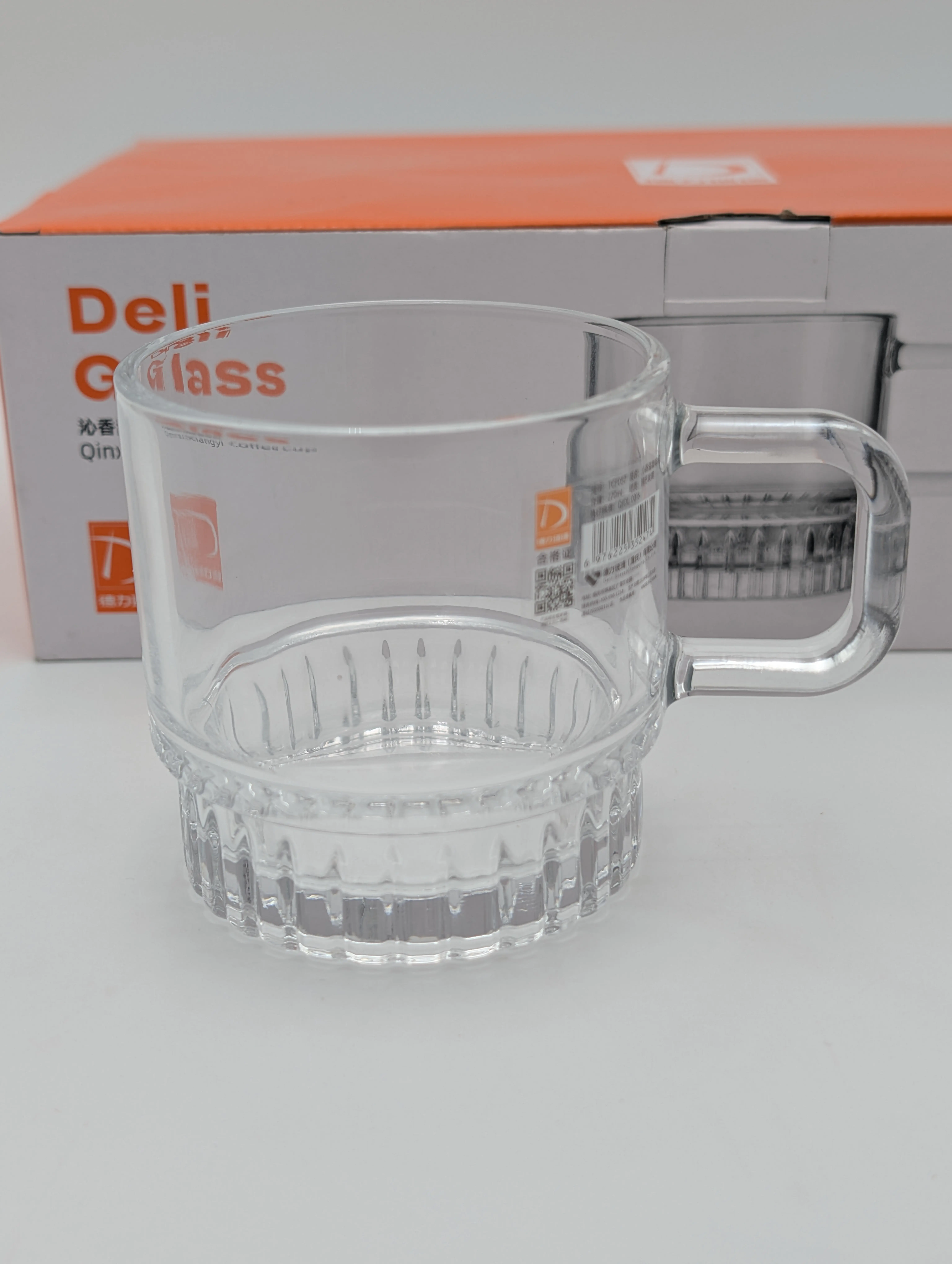 ست نیم لیوان دسته دار برند deli glass چین  _ شناسه کالا : TCF057