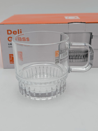 ست نیم لیوان دسته دار برند deli glass چین _ شناسه کالا : TCF057