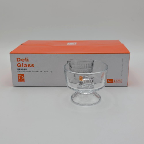دسر خوری ۶ تایی برند Deli Glass چین _ شناسه کالا : TB033
