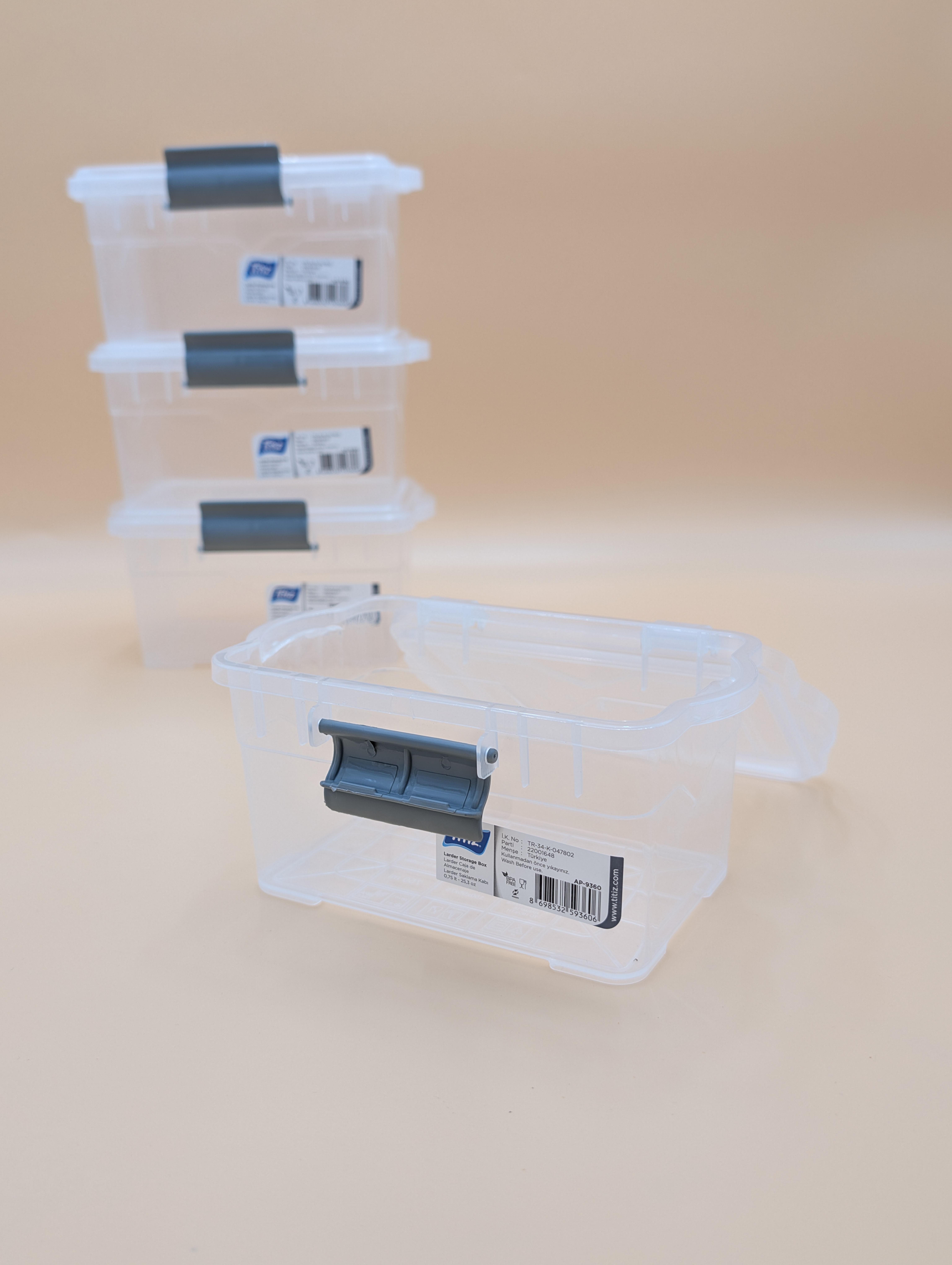 ظرف نگهدارنده پلاستیکی مدل Larder Storage Box برند تیتیز پلاستیک ترکیه _ شناسه کالا :AP_۹۳۶۰