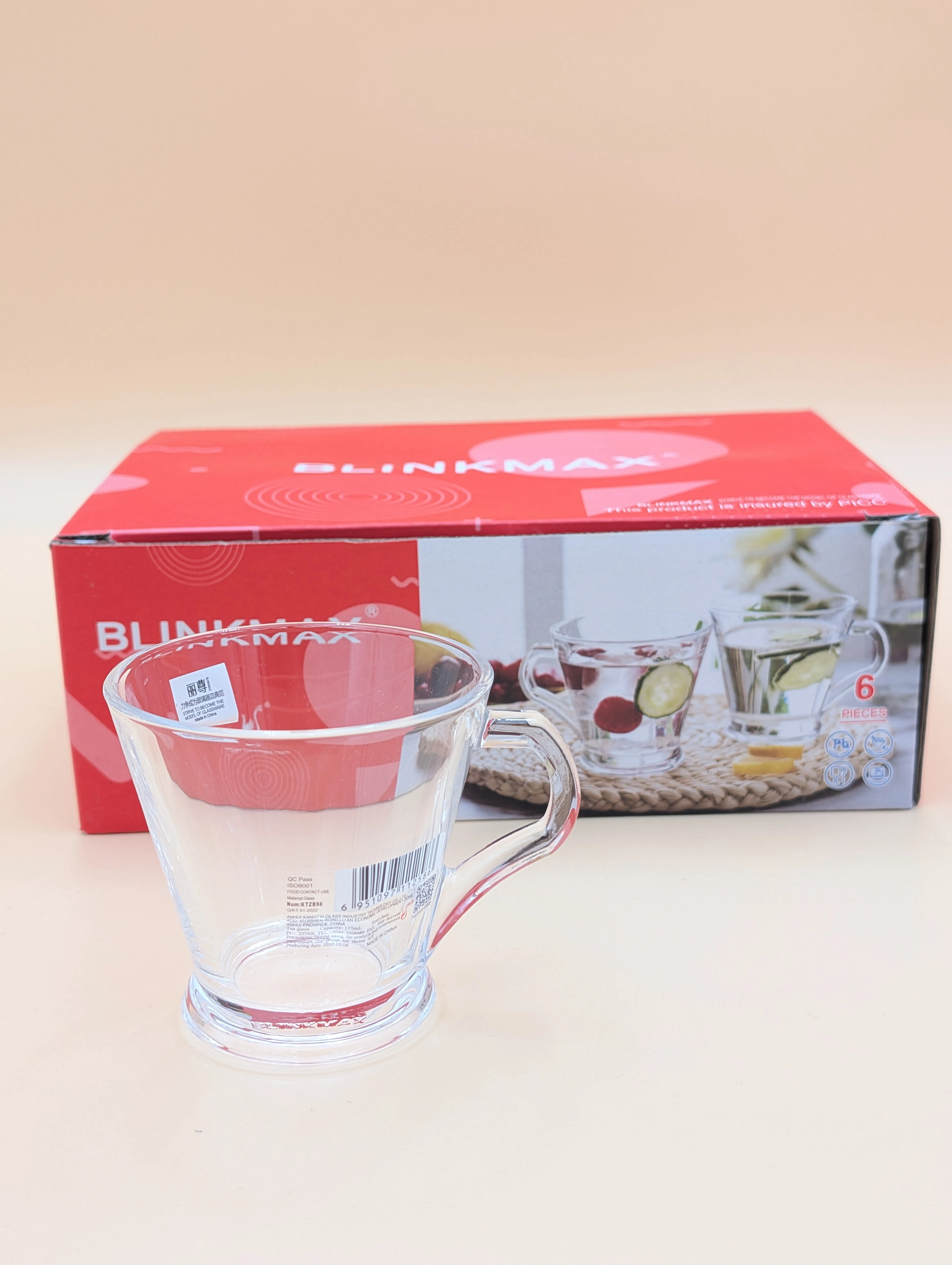فنجان ۶ تایی برند blinkmax چین _ شناسه کالا : KTZB98