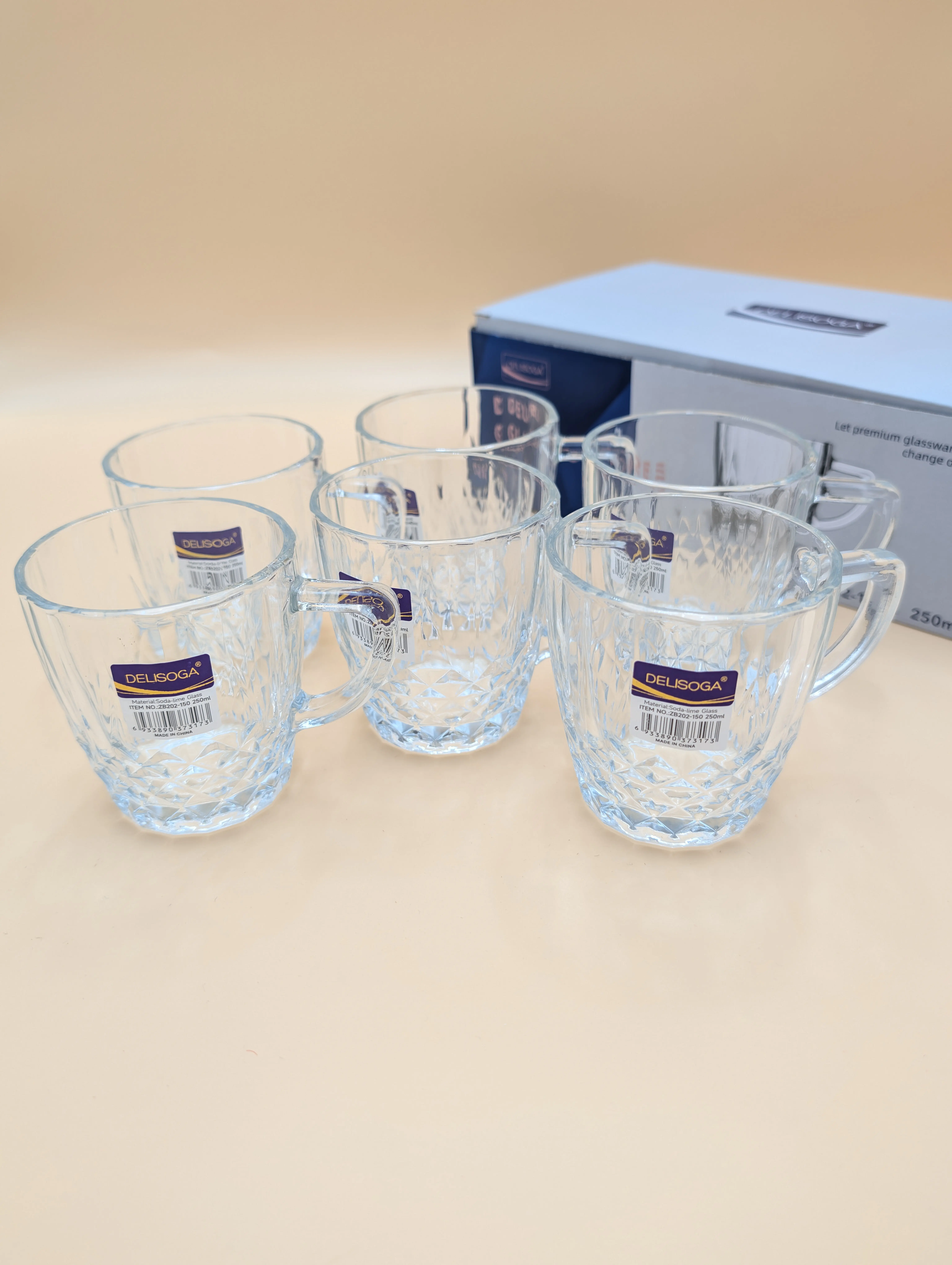 فنجان دسته دار برند Deli glass چین _ شناسه کالا : ZB202_150A