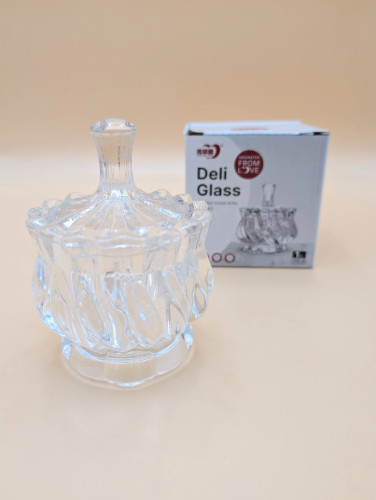 قندان شیشه ای برند دلی گلس چین _ TG1065_3.5