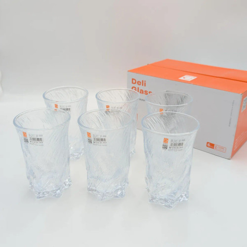 لیوان دفرمه یخی مدل Icefield Water Cup برند deli glass چین _ شناسه کالا : TK_6001