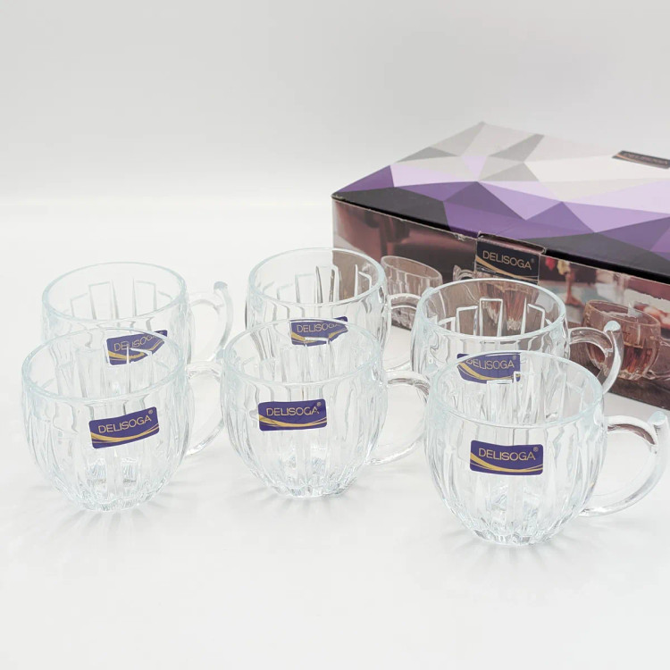 فنجان 6 تایی برند deli glass چین _ شناسه کالا : DSZB2026_1