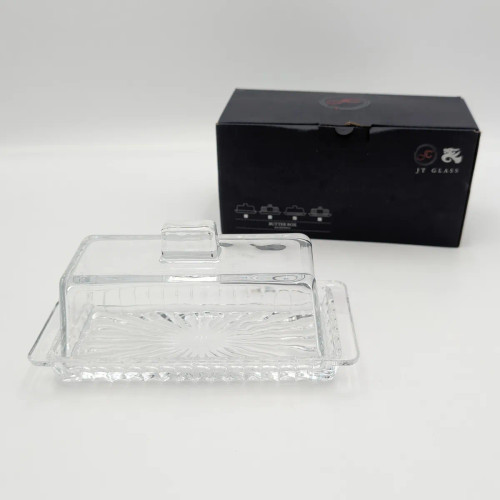 کره خوری شیشه ای درب دار برند JT GLASS چین