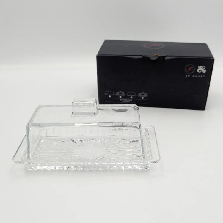 کره خوری شیشه ای درب دار برند JT GLASS چین