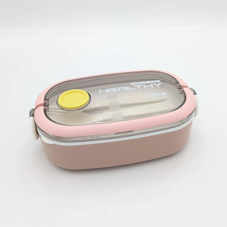 لانچ باکس ۹۰۰ میلیلیتری تکطبقه با قاشق و چنگال | BPA Free و Lead Free