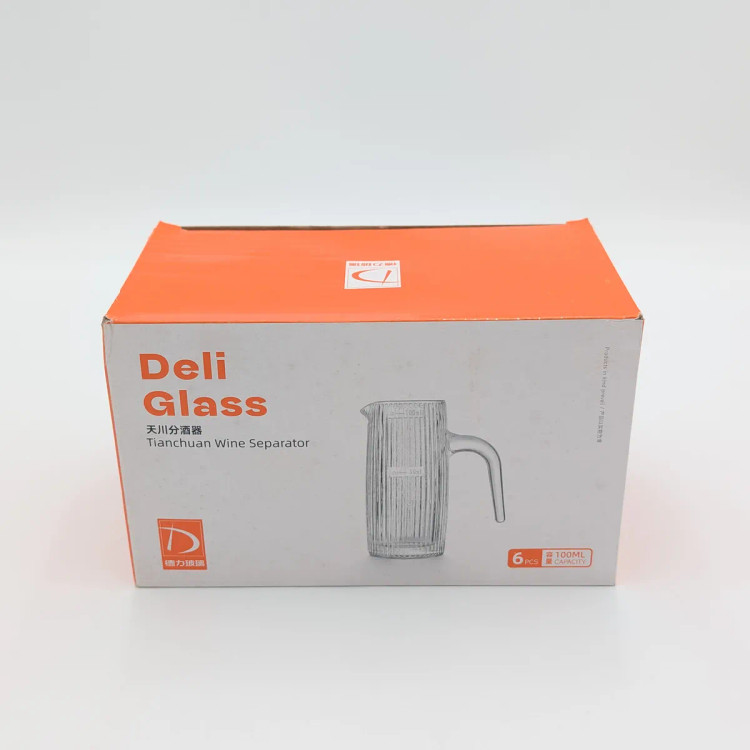 سس خوری شیشهای ۱۰۰ میلیلیتری Deli Glass بسته ۶ عددی