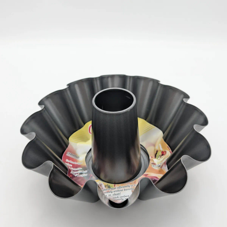 قالب کیک کوگلوف فلوتدار مشکی نچسب مدل Cake Mold