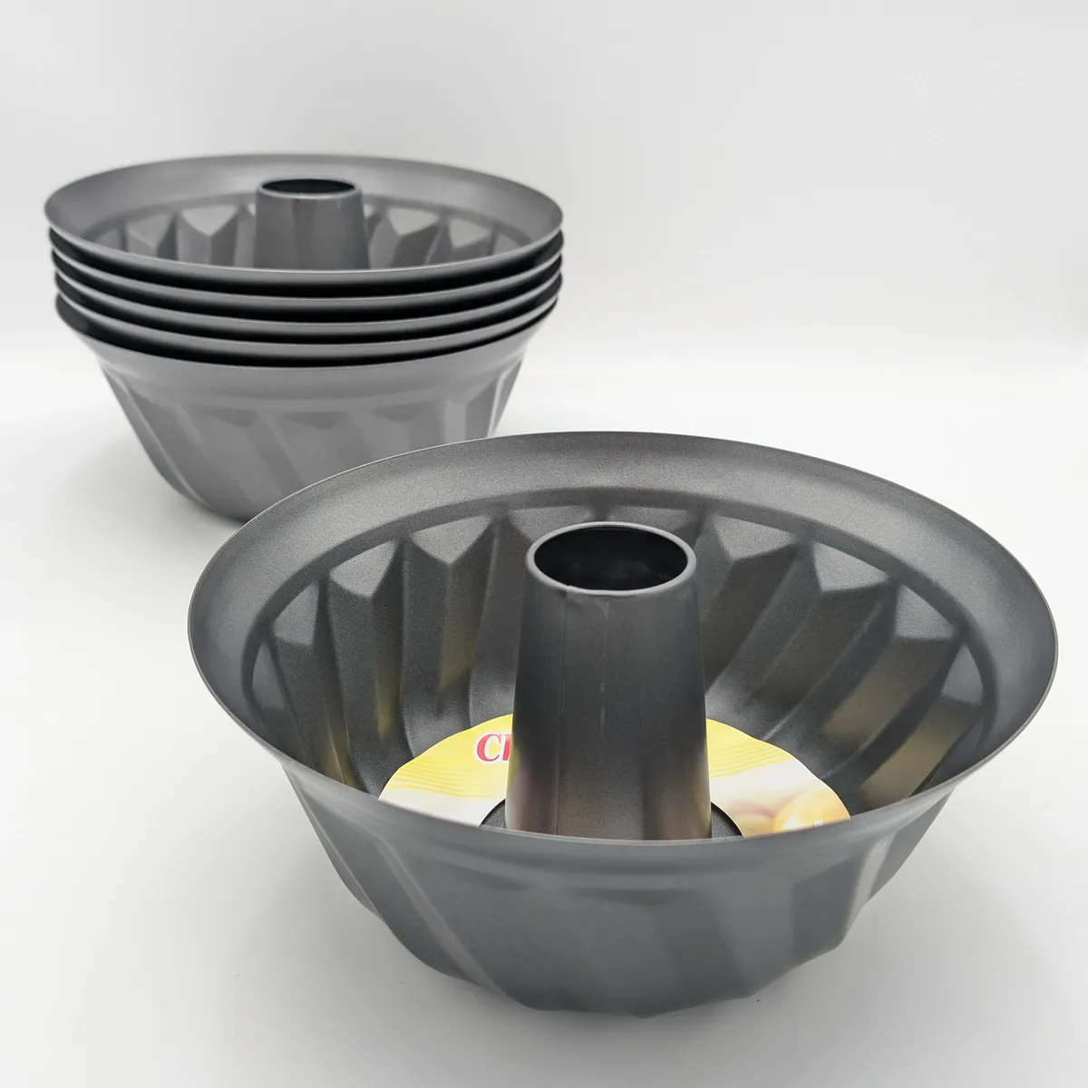 قالب کیک باندت طرح مارپیچی خاکستری نچسب مدل Twist Cake Mold