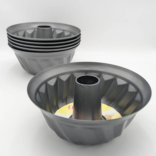 قالب کیک باندت طرح مارپیچی خاکستری نچسب مدل Twist Cake Mold