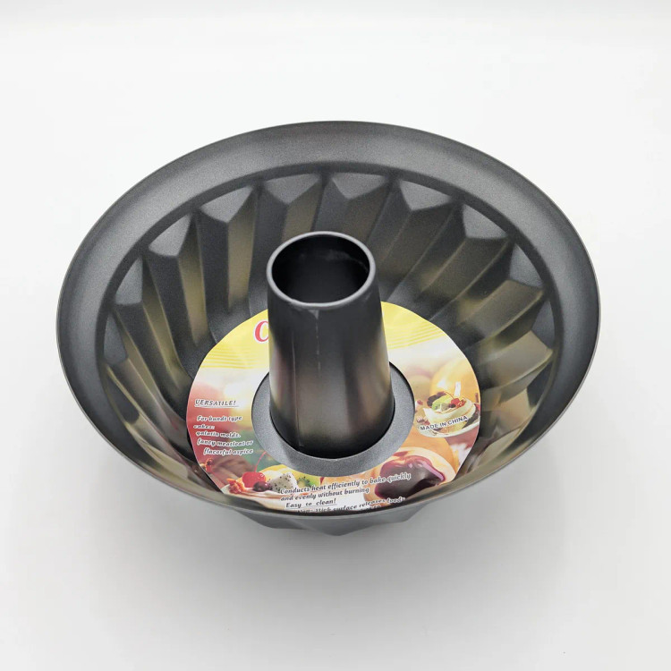 قالب کیک باندت طرح مارپیچی خاکستری نچسب مدل Twist Cake Mold