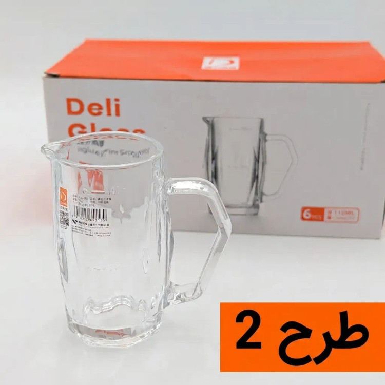 سس خوری شیشهای ۱۰۰ میلیلیتری Deli Glass بسته ۶ عددی