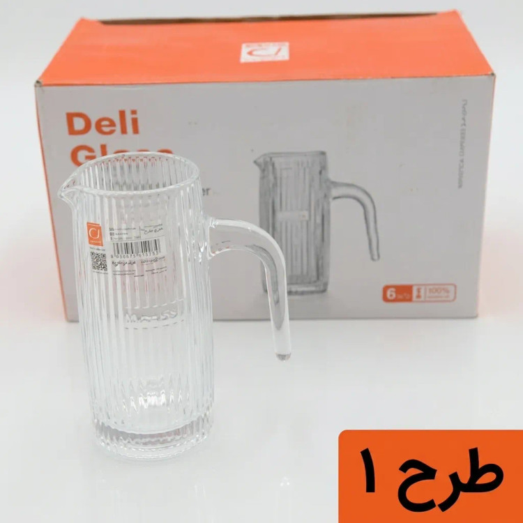 سس خوری شیشهای ۱۰۰ میلیلیتری Deli Glass بسته ۶ عددی