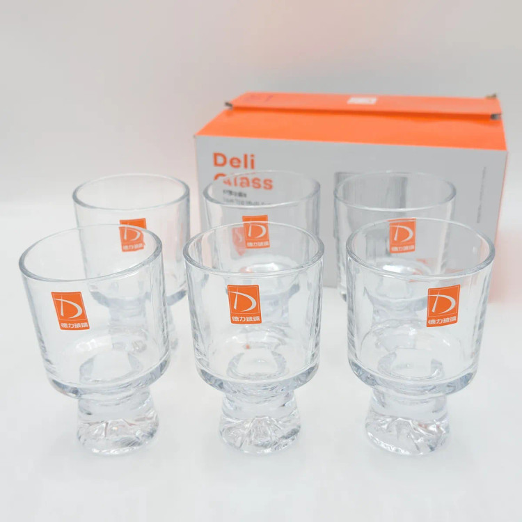 ست ۶ عددی جام چندمنظوره شیشهای Deli Glass