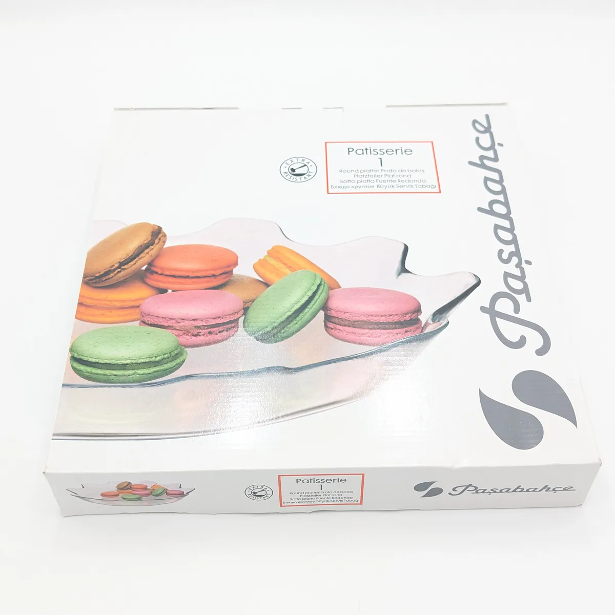 دیس و ظرف سرو شیشه‌ای گرد لبه موجی پاشاباغچه Pasabahce مدل Patisserie کد 10442