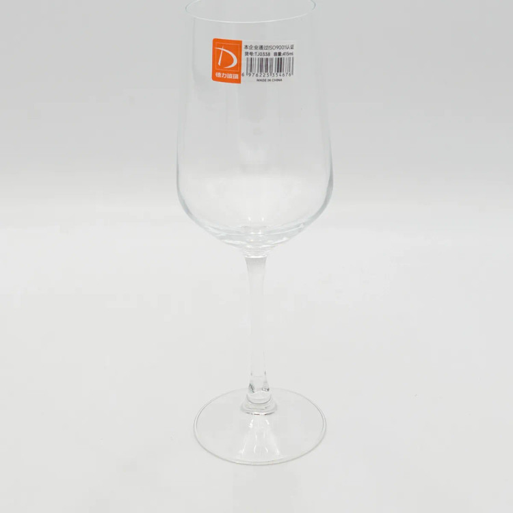 ست ۶ عددی جام پایهبلند شیشهای دلی گلس Deli Glass سری موگوانگ Muguang کد TJ0338 ظرفیت ۴۱۵ میلیلیتر