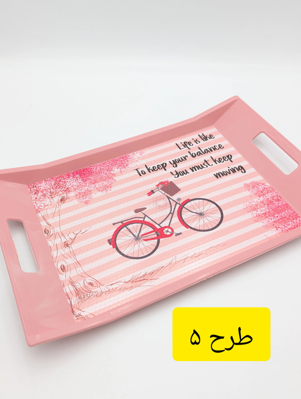 سینی مستطیل پلاستیکی ترمزدار (ضدلغزش) دستهدار میسا پلاستیک Meysa Plastik کد 0359 ساخت ترکیه