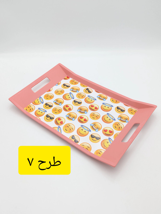 سینی مستطیل پلاستیکی ترمزدار (ضدلغزش) دستهدار میسا پلاستیک Meysa Plastik کد 0359 ساخت ترکیه