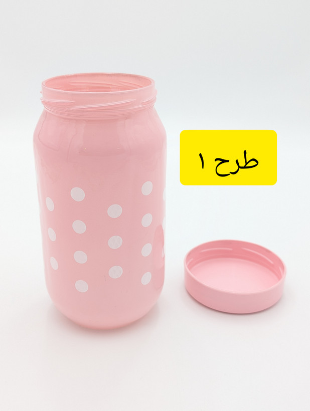 ظرف نگهدارنده دربدار (بانکه) سارینا (Sarina) مدل میموزا ۱۰۰۰ میلیلیتر طرح خالخالی