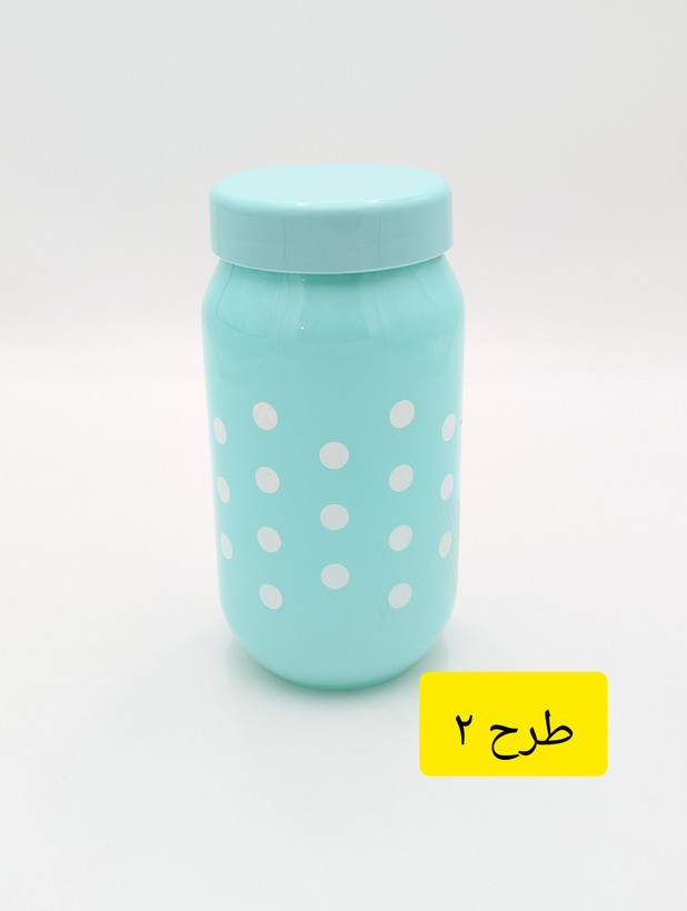 ظرف نگهدارنده دربدار (بانکه) سارینا (Sarina) مدل میموزا ۱۰۰۰ میلیلیتر طرح خالخالی