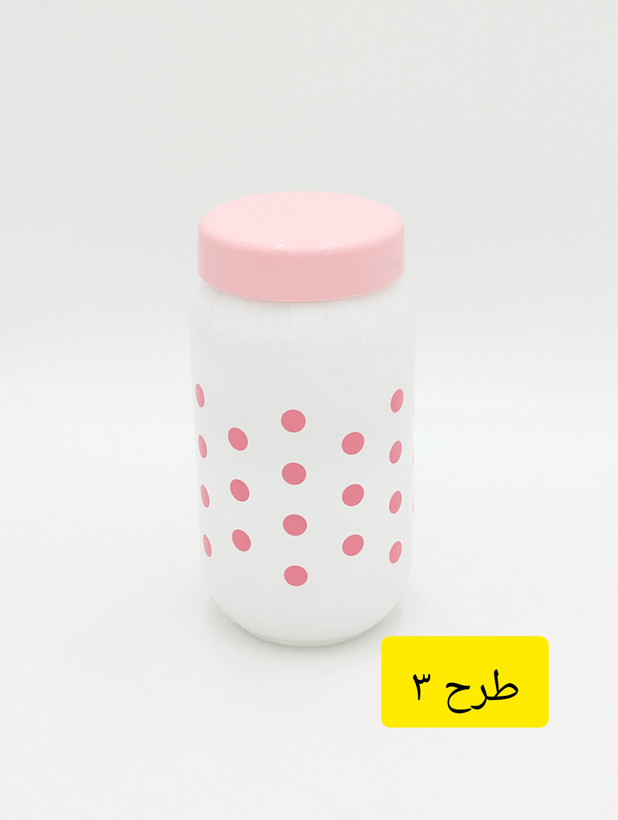 ظرف نگهدارنده دربدار (بانکه) سارینا (Sarina) مدل میموزا ۱۰۰۰ میلیلیتر طرح خالخالی